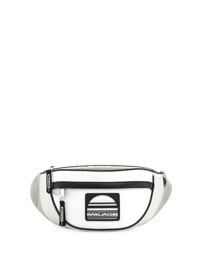 Marc Jacobs Sport Nylon Fanny Pack Bag In Light Grey Multi