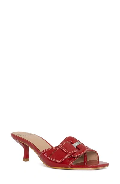 Donald Pliner Cherry Buckle Mule Sandal In Tomato-tomato