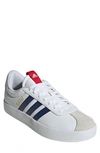 Adidas Originals Vl Court 3.0 Sneaker In White/ Dark Blue/ Scarlet