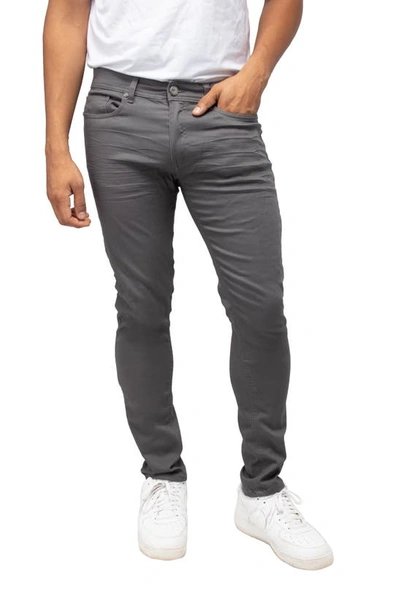 X-ray Classic Twill Skinny Jeans In Silver