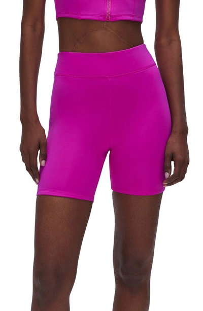 Good American Good Compression Swim Shorts In Fuchsia Pink001
