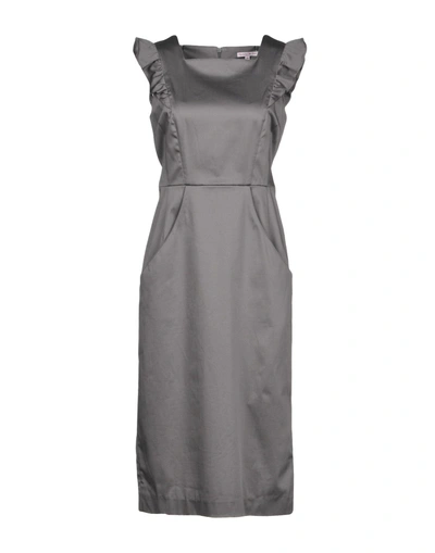 Olympia Le-tan Knee-length Dress In Grey