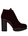 Pinko Ankle Boots In Maroon