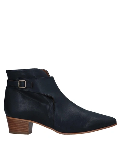 Alberto Fermani Ankle Boot In Dark Blue