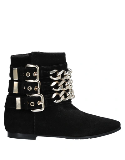 Peter Flowers Ankle Boots In Black