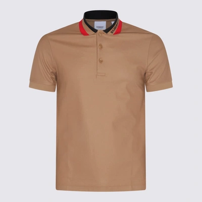 Burberry T-shirt E Polo Marrone In Beige