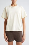 Loulou Studio Telanto Supima® Cotton T-shirt In Cream Rose