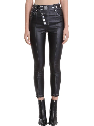 Alexander Wang Contrast Stitch Trousers In Black