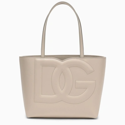 Dolce & Gabbana Dolce&gabbana Ivory Leather Tote Bag In Neutral