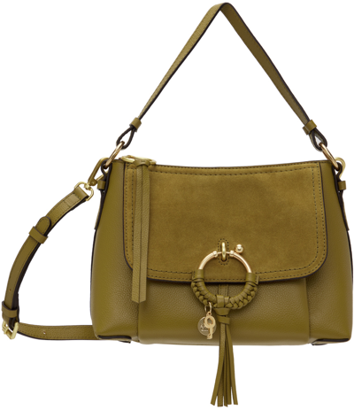 See By Chloé Small Joan Leather Crossbody Bag In Olive