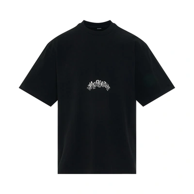 We11 Done Layered Logo T-shirt In Black