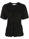 Victoria Victoria Beckham Draped Front Top - Black