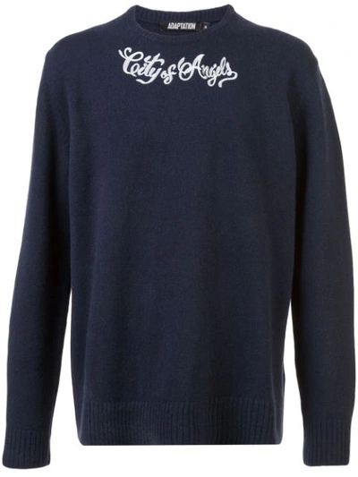 Adaptation Cashmere Crew Neck Sweater - Blue