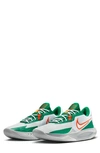Nike Precision 6 Basketball Shoe In White/ Orange/ Malachite