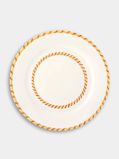 Pinto Paris Vannerie Cottage Porcelain Charger Plate In Gold