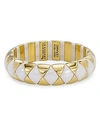Roberto Demeglio Aura Diva Ceramic Stretch Bracelet In White/gold