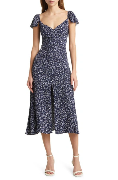 maxi dress with drop waist Light Blue Floral Embroidered - All Dresses Pull-Through Braid Hairstyle for Size:3XL (US 22-24) boostmerchvalentines Fully lined for comfort