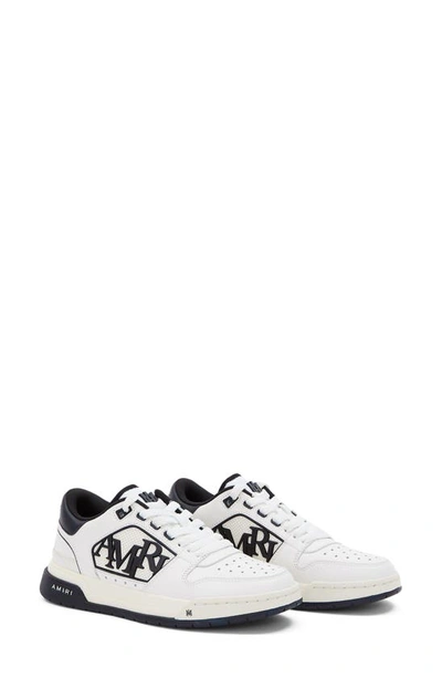 Amiri Women's Skel Leather Low-top Trainers In White/black