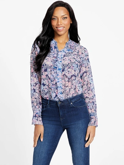 Guess Factory Eco Paula Floral Top In Multi