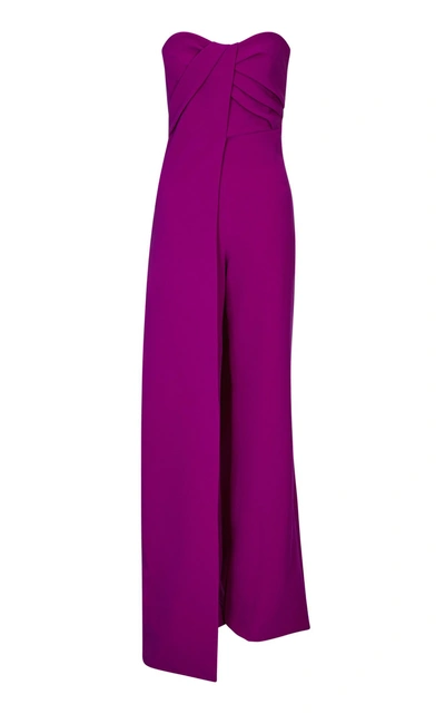 Safiyaa Remi Draped Jumpsuit In Purple