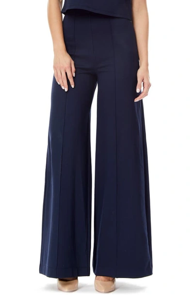 By Design Juliette Wide Leg Pants In Navy Blazer