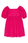 Speechless Kids' Babydoll Textured Chiffon Party Dress In Pink