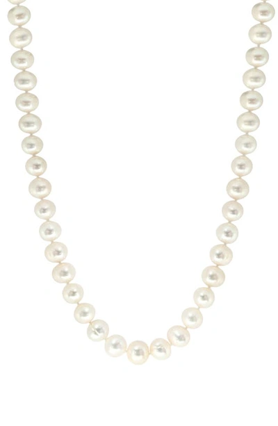 Effy Sterling Silver 10mm Freshwater Pearl Necklace In Ivory