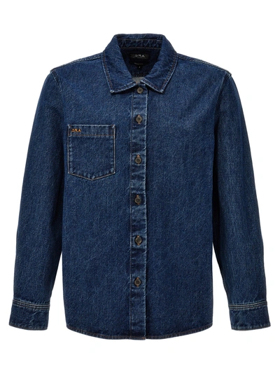 Apc 'vittorio' Overshirt With Chest Pocket In Blue