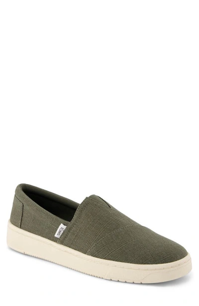 Toms Alpargats Trvl Lite Slip-on Sneaker In Dark Green