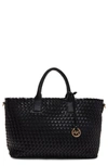 Anne Klein Large Woven Tote In Black