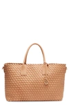 Anne Klein Large Woven Tote In Latte