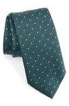 Jack Victor Cotton Blend Tie In Teal