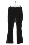 American Stitch Twill Stacked Leg Pants In Black