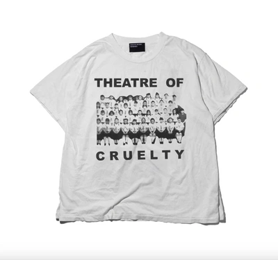 Enfants Riches Deprimes Theatre Of Cruelty T-shirt In Faded Ivory