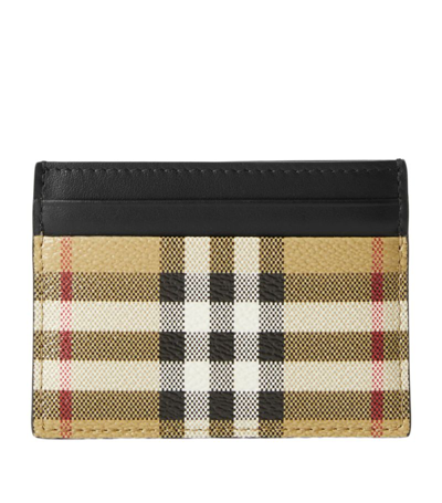 Burberry Vintage Check Card Holder In Neutrals