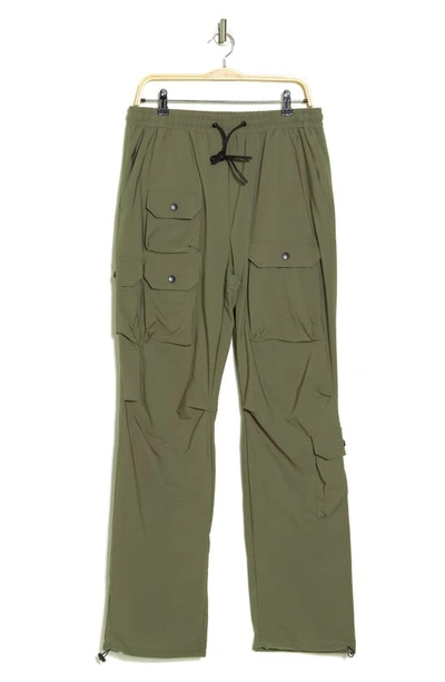 American Stitch Drawstring Cargo Pants In Olive