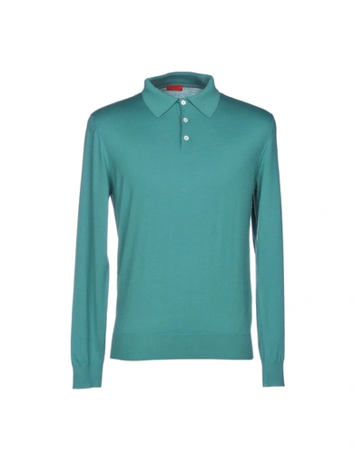 Isaia Sweaters In Light Green