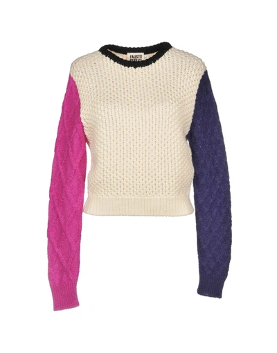 Fausto Puglisi Sweater In Ivory