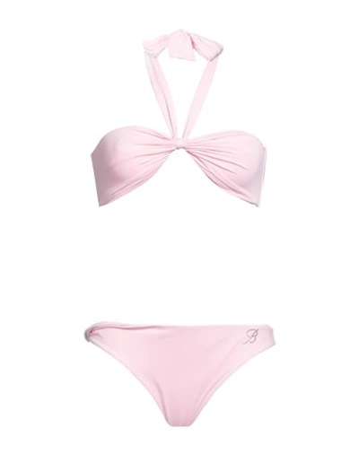 Blumarine Woman Bikini Pink Size M Polyamide, Elastane