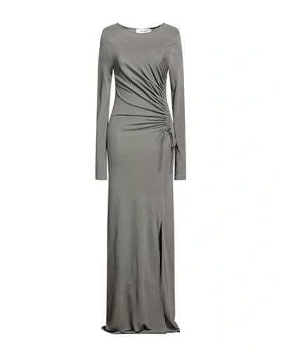 Rohe Róhe Woman Maxi Dress Lead Size 4 Viscose In Grey