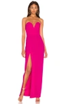 Amanda Uprichard Cherri Gown In Pink