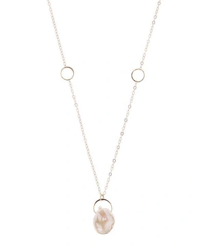 Melissa Joy Manning Keshi Pearl Necklace In Gold