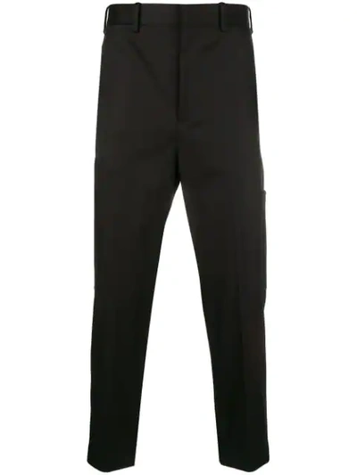 Neil Barrett Cropped Jeans In Black