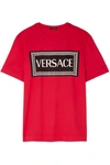 Versace Printed Cotton-jersey T-shirt In Basic