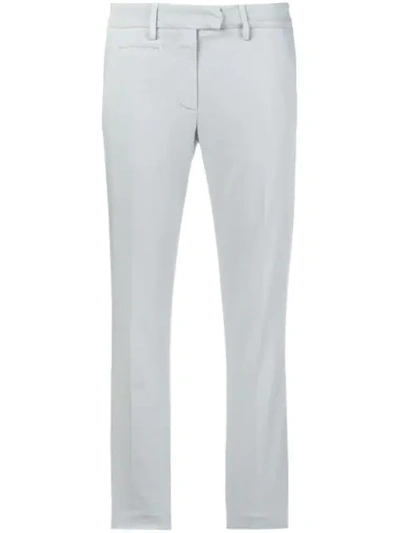 Dondup Cropped Loose Jeans - Grey In Grey