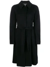 Alberta Ferretti Single Breasted Coat In Black