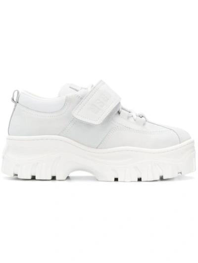 Msgm Chunky Strap Sneakers In White