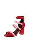 Rebecca Minkoff Andree Tubular Sandals In Red