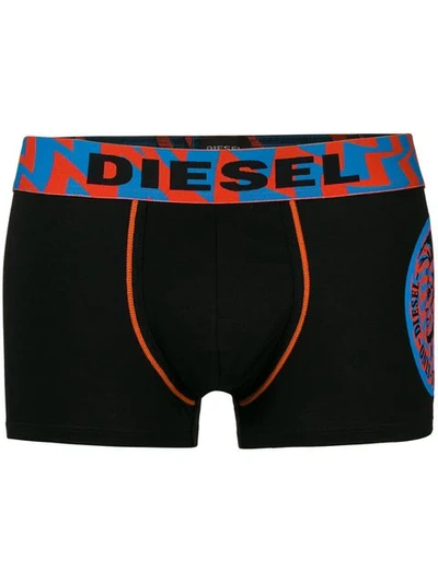Diesel Contrast Logo Band Boxers - Black