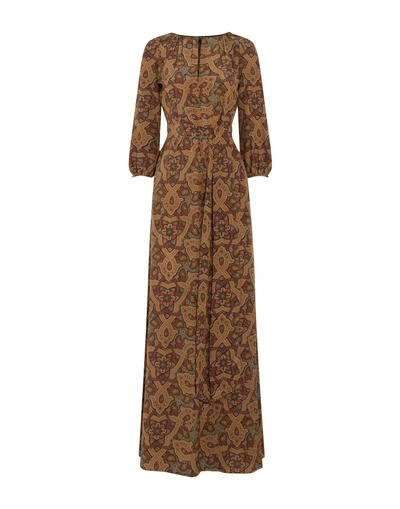 Vanessa Seward Long Dress In Brown